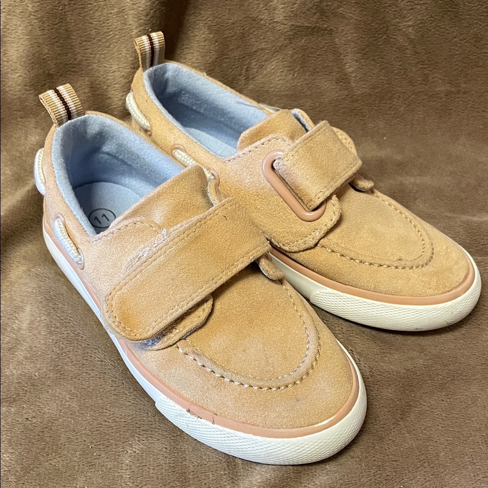 Cat & Jack Tan Kids Sneakers with Velcro